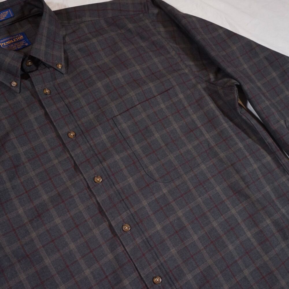 Pendleton Sir Pendleton Button Up Shirt Pure Wool… - image 3